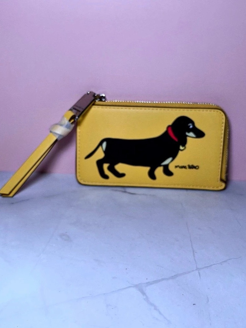 🐾 Marc Tetro Dachshund Wristlet Wallet NWT